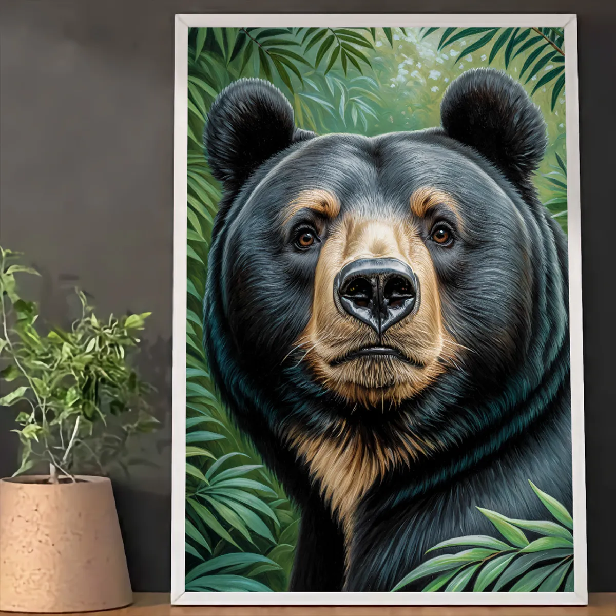 sun bear wall art