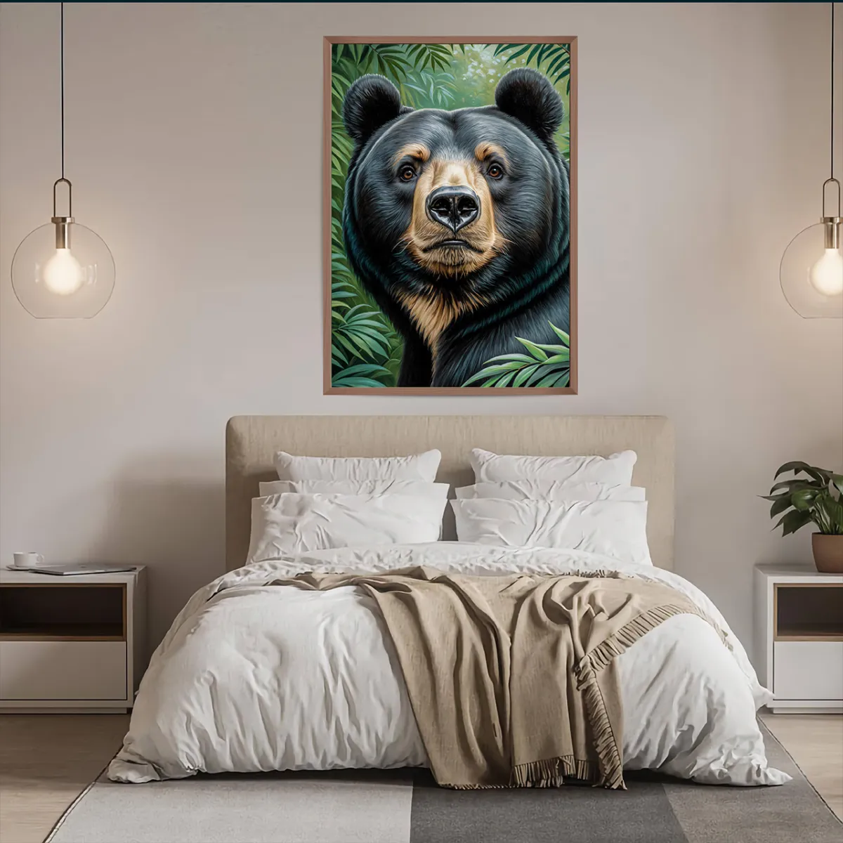 hotel interior wall art