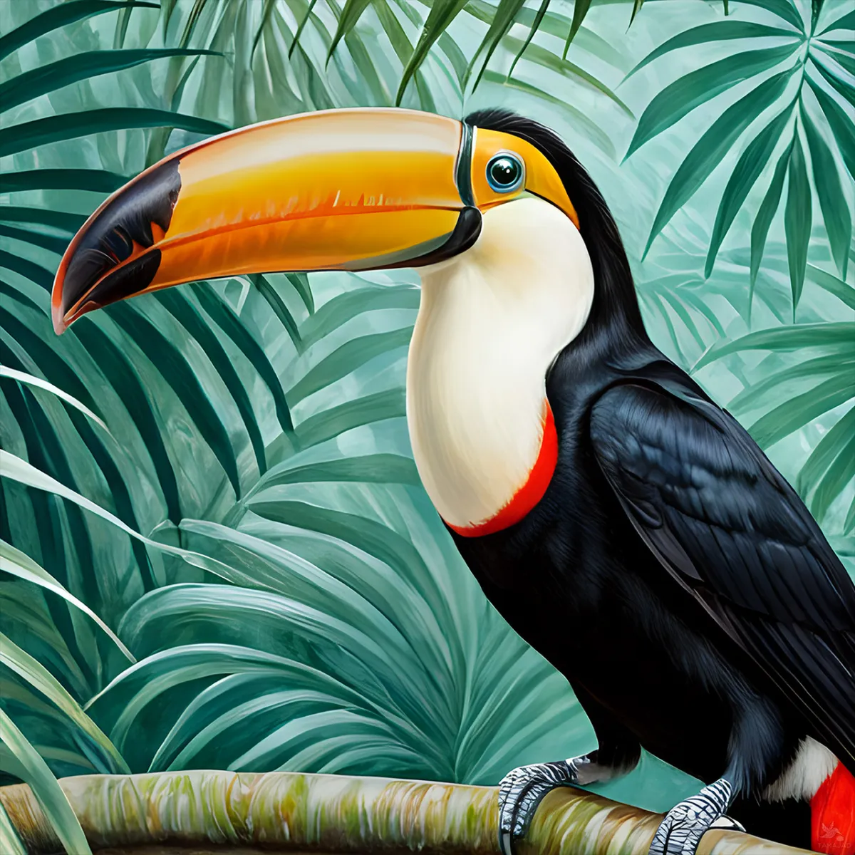 tropical bird portrait