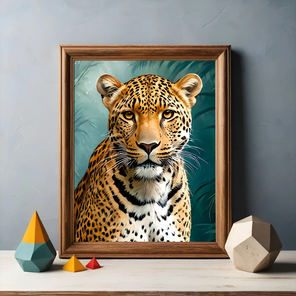 Leopard wall art fine art print for premium interior decoration