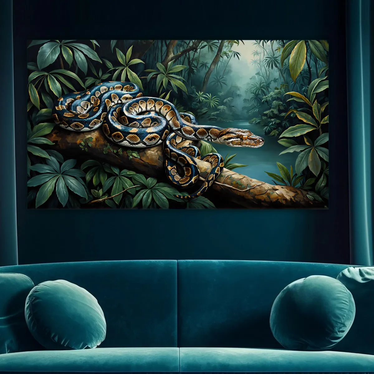 Python Jungle Wall Art