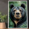 sun bear wall art