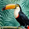 tropical bird portrait