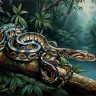 Tropical Snake River Scene