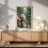 Elegant Asian elephant artwork for safari-inspired decor